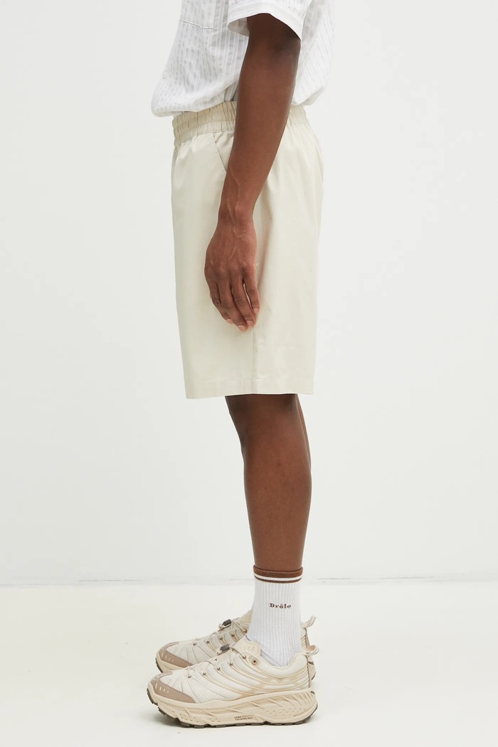 Βαμβακερό σορτσάκι Axel Arigato Stitch Embroidered Shorts A3124001 μπεζ SS25