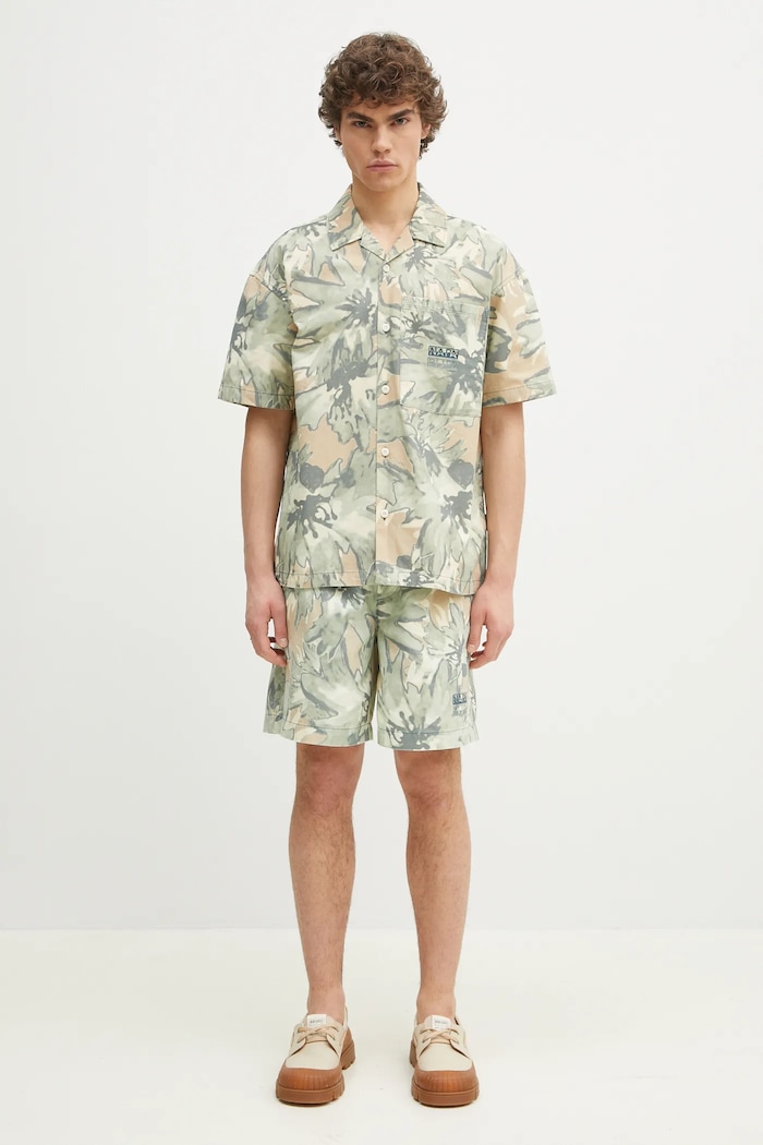 Napapijri denim shorts N-Talla Aop NP0A4IBRFCU1 green
