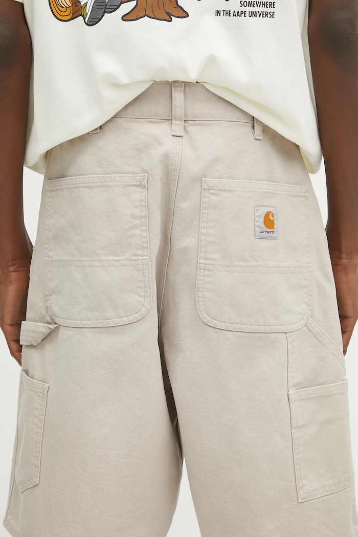 Carhartt WIP szorty bawełniane Single Knee Short beżowy I034797.2OR4O