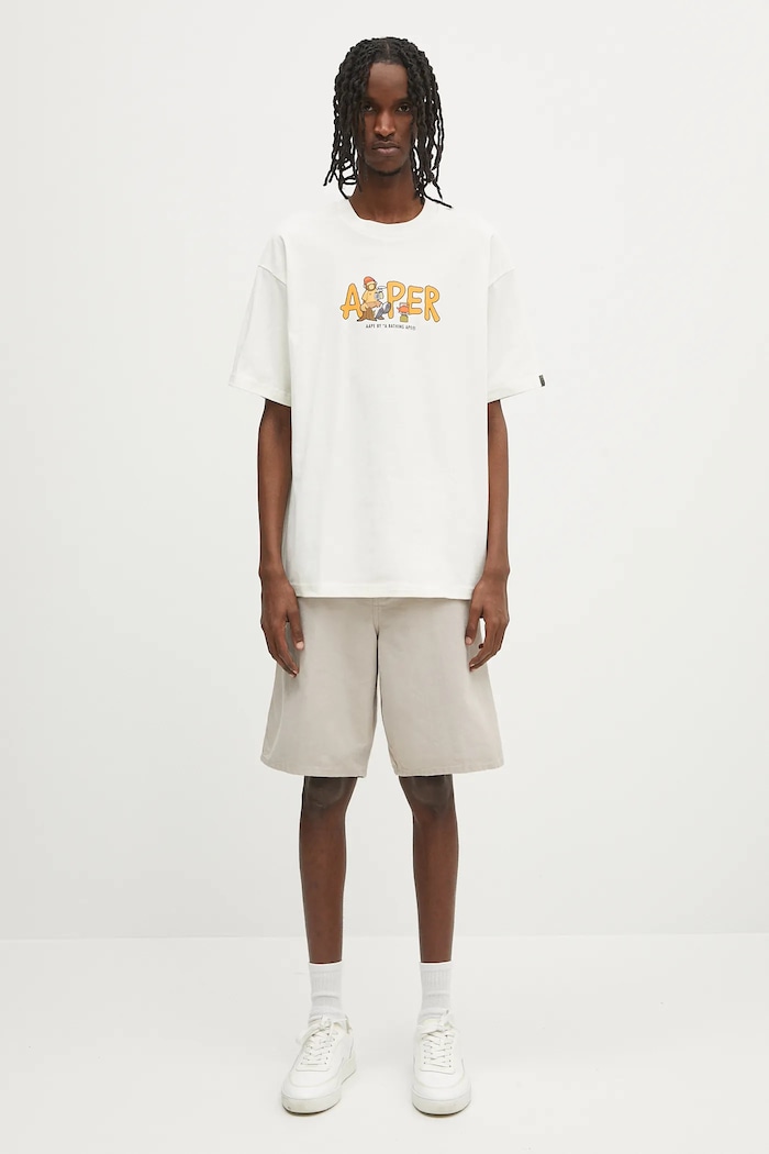 Carhartt WIP szorty bawełniane Single Knee Short I034797.2OR4O beżowy