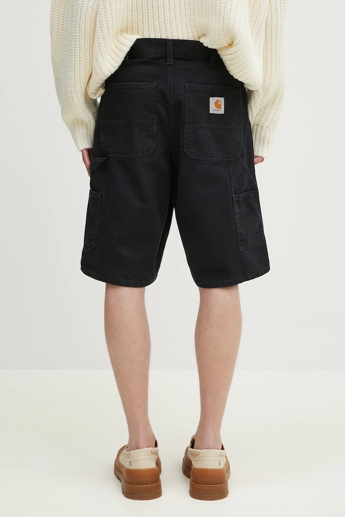 Oblečenie Rifľové krátke nohavice Carhartt WIP Single Knee Short I034797.894O čierna
