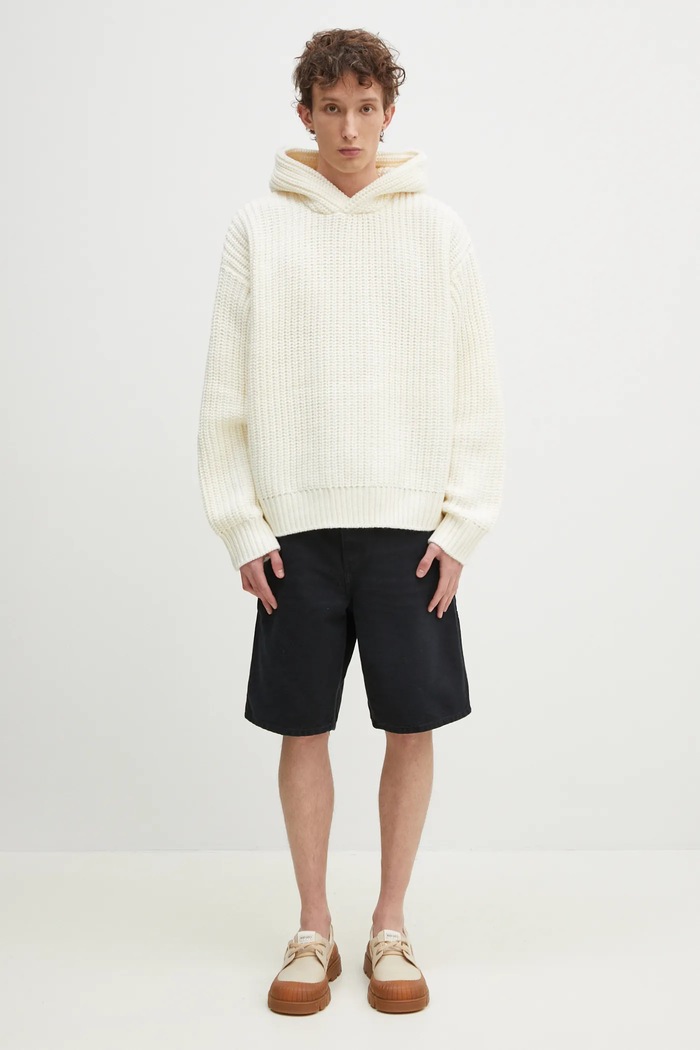Rifľové krátke nohavice Carhartt WIP Single Knee Short I034797.894O čierna
