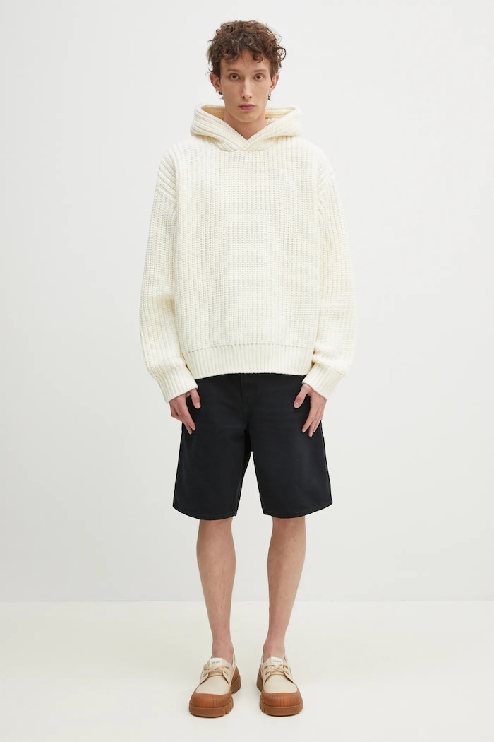 Rifľové krátke nohavice Carhartt WIP Single Knee Short I034797.894O čierna