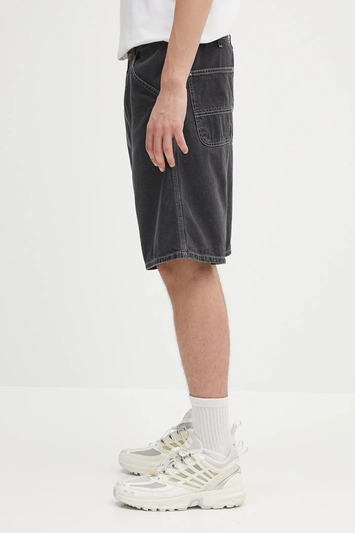 Carhartt WIP cotton denim shorts Simple Short I033333.8960 black SS25