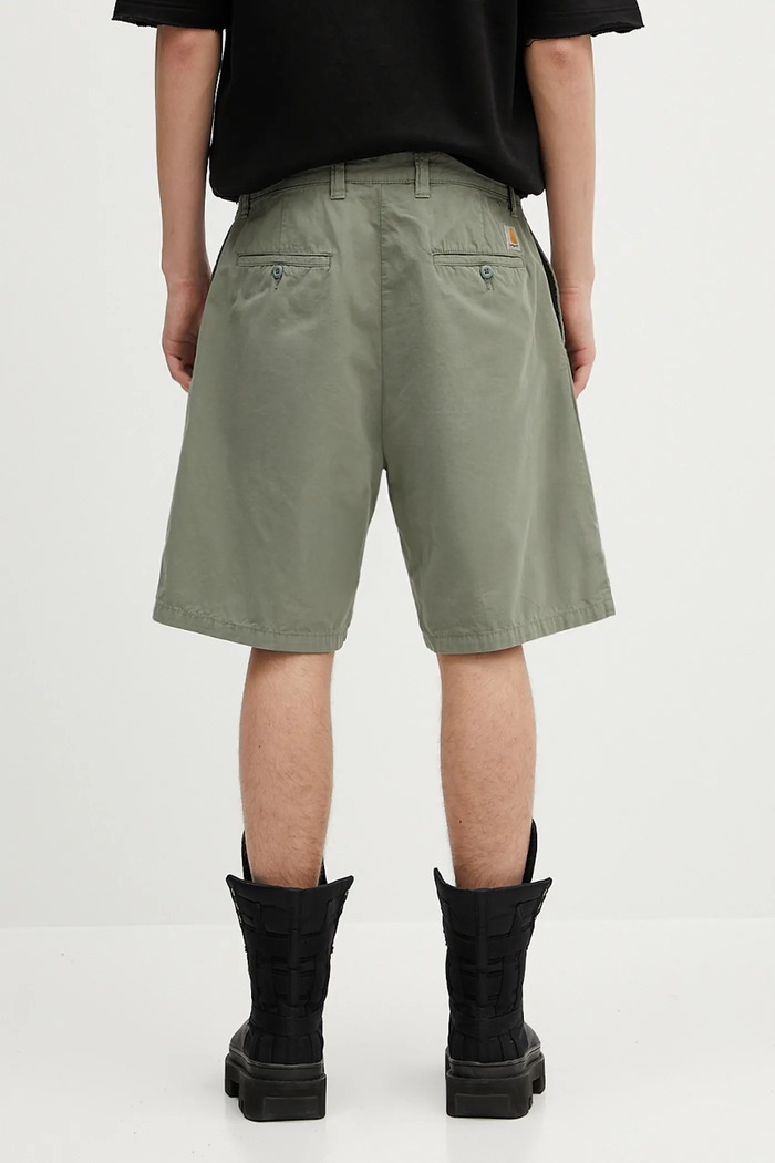 Clothing Carhartt WIP cotton shorts Calder Short I034812.1YFGD green