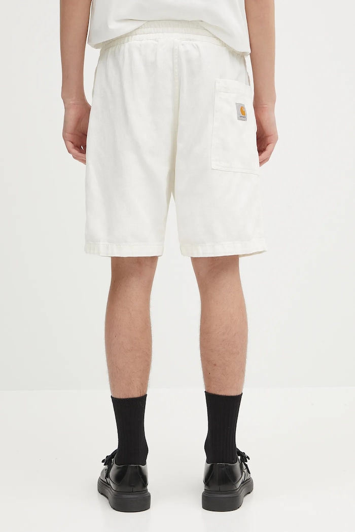 Clothing Carhartt WIP linen blend shorts Rainer Short I034818.35002 beige