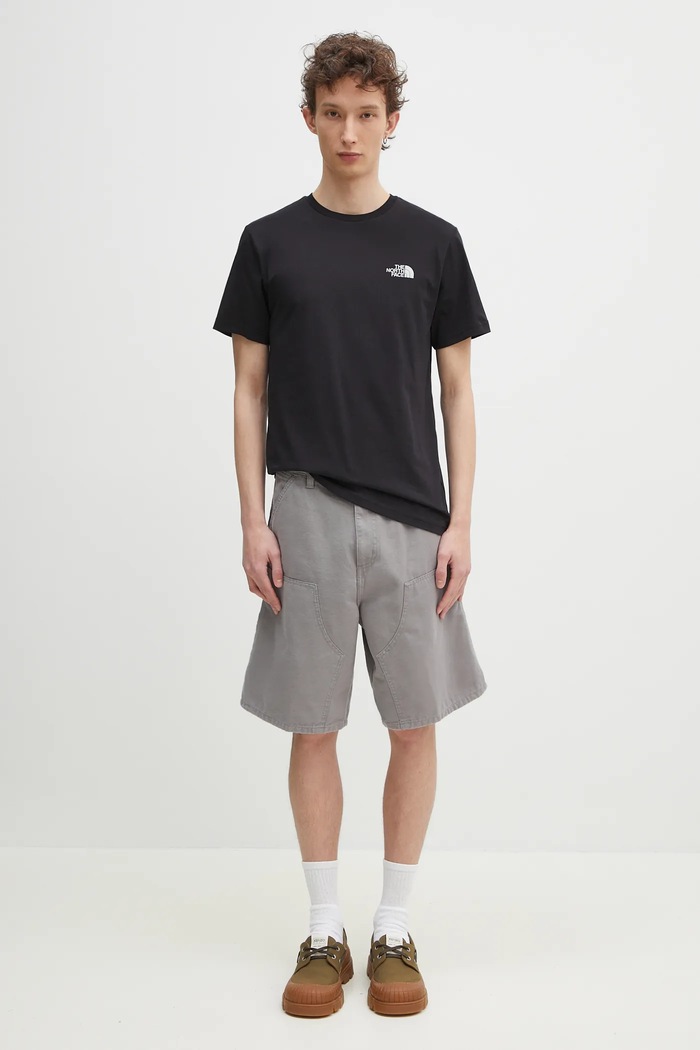 Carhartt WIP cotton shorts Double Knee Short I034793.2LR06 gray