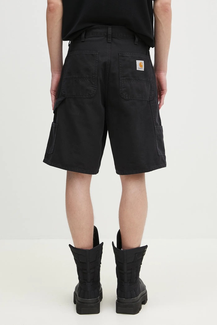 Odzież Carhartt WIP szorty bawełniane Double Knee Short I034793.8906 czarny