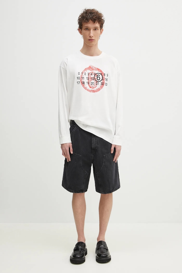 Carhartt WIP denim shorts Double Knee Short I034867.8906 black