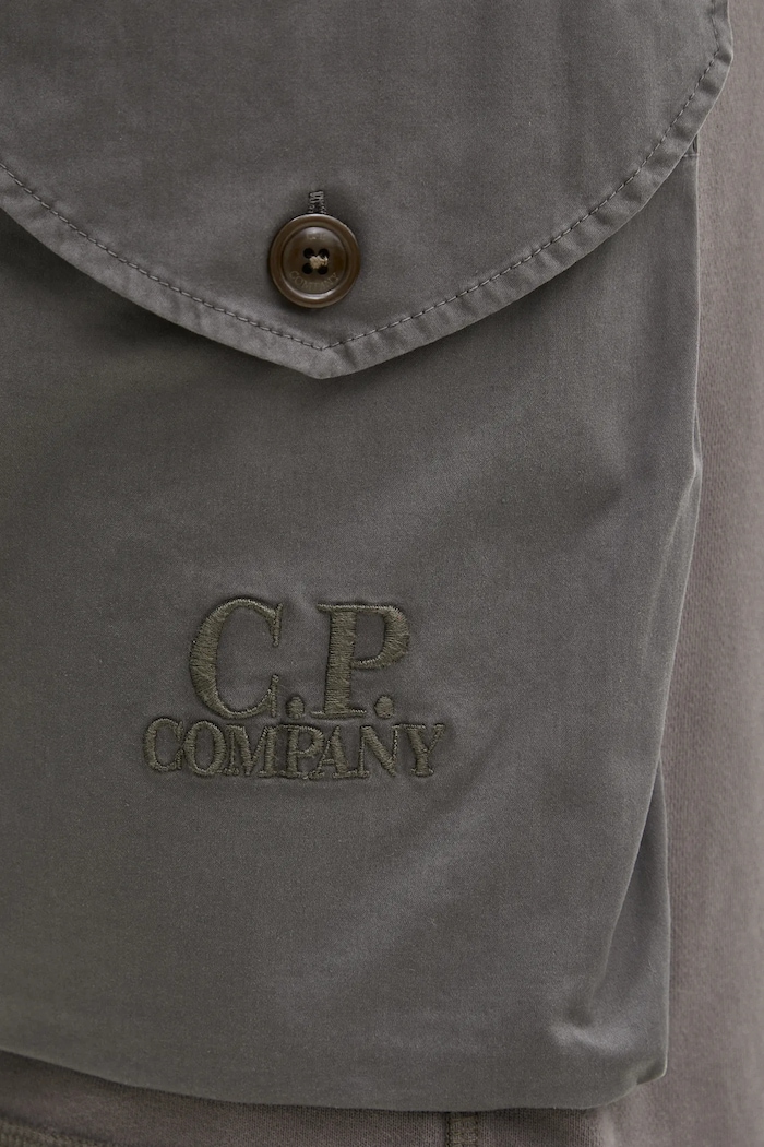 C.P. Company pantaloni scurți din bumbac gri 18CMSB160A006090M