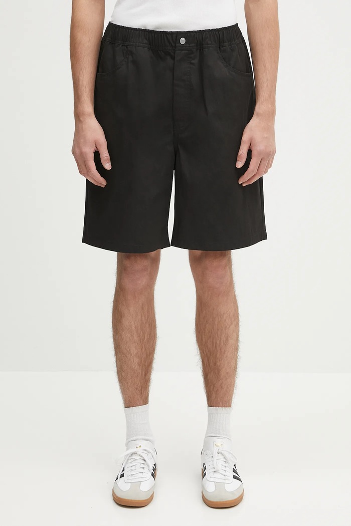 Σορτς Norse Projects Ragnar Fine Broken Twill Shorts απλό μαύρο N35.0620.9999