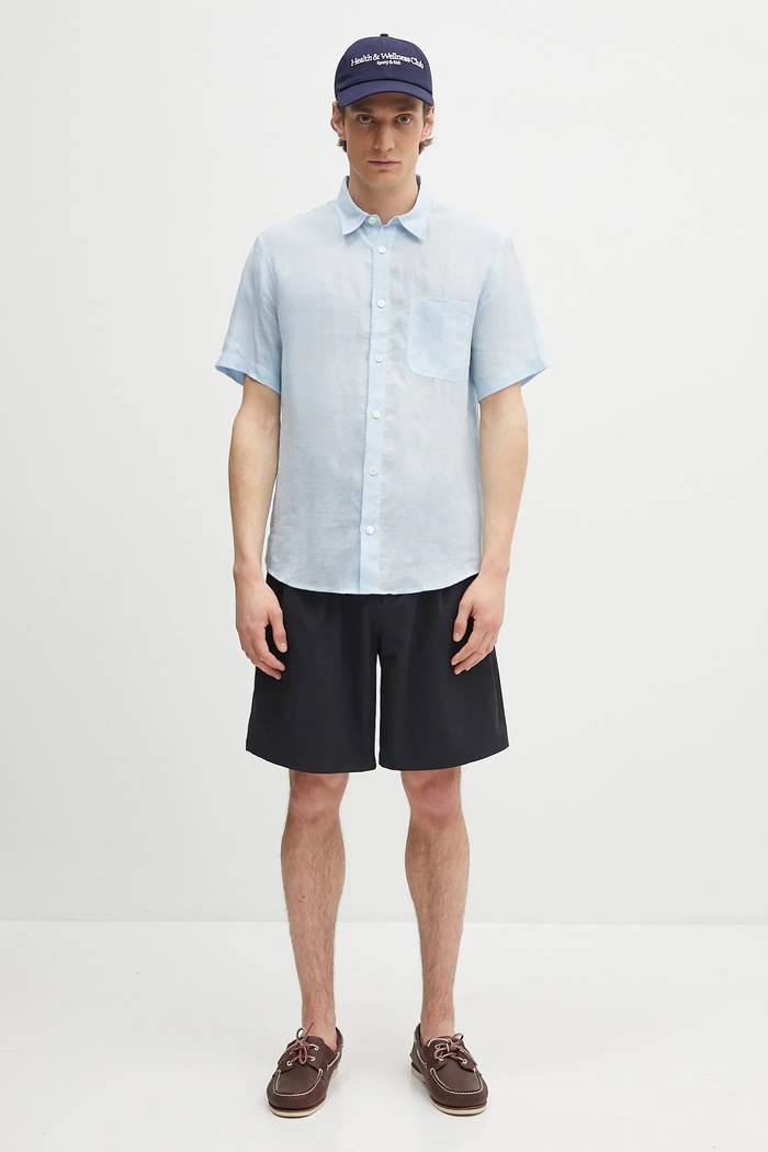 Norse Projects rövidnadrág Benn Travel Light Shorts sötétkék N35.0622.7004