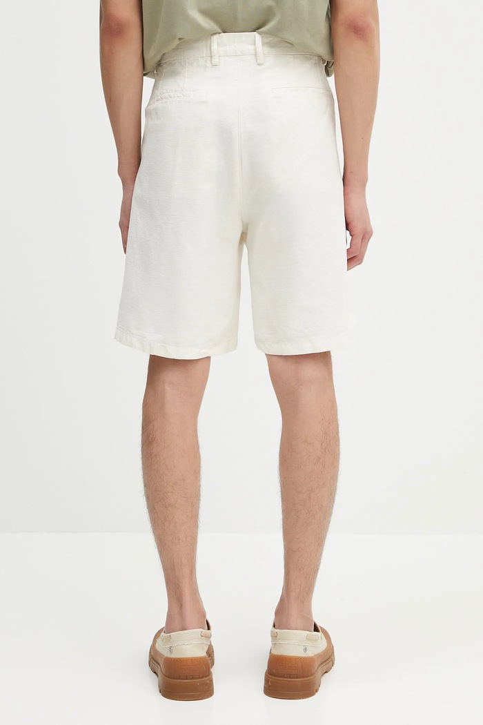 Îmbrăcăminte Norse Projects pantaloni scurți din amestec de in Benn Cotton Linen Shorts N35.0617.0219 bej