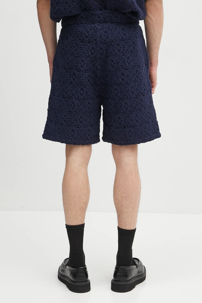 Îmbrăcăminte Daily Paper pantaloni scurți Lace Shield Short 2511119 bleumarin