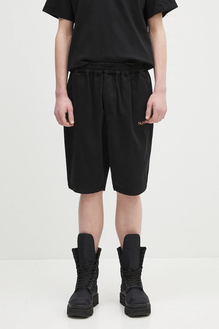 No Problemo pamut rövidnadrág Mini Problemo Work Short - Twill szövet fekete NP3111403