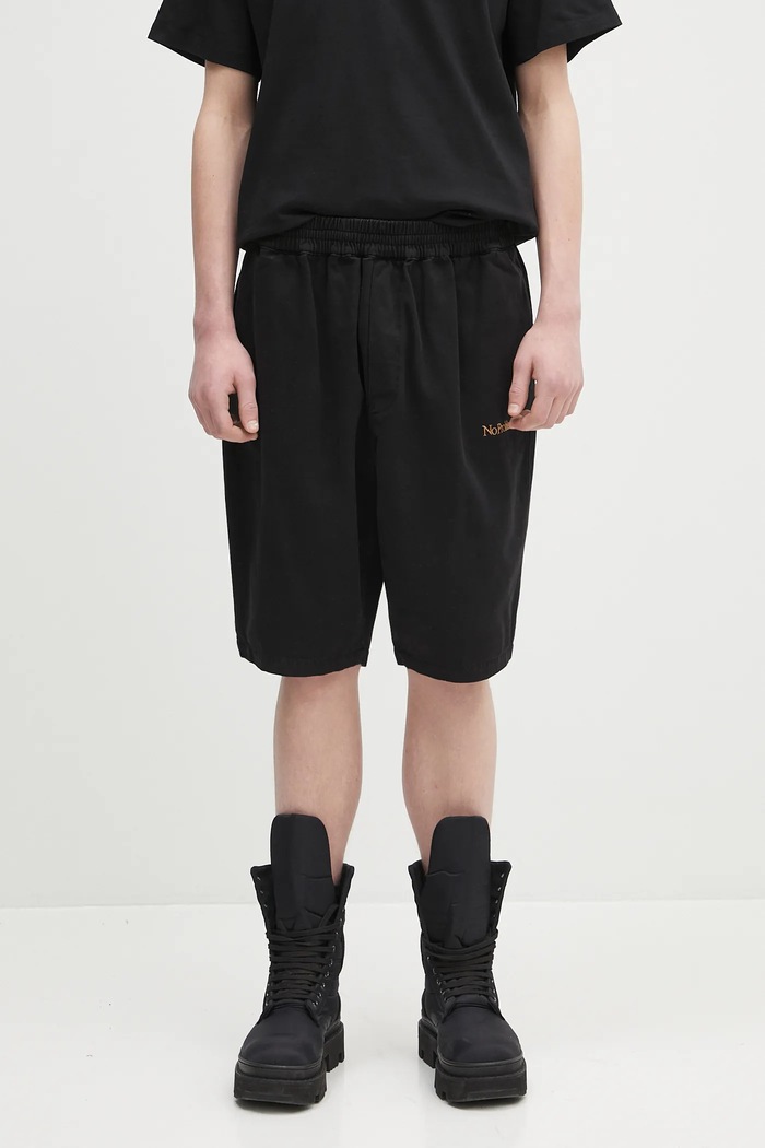 Pamučne kratke hlače No Problemo Mini Problemo Work Short - Twill pamuk crna NP3111403