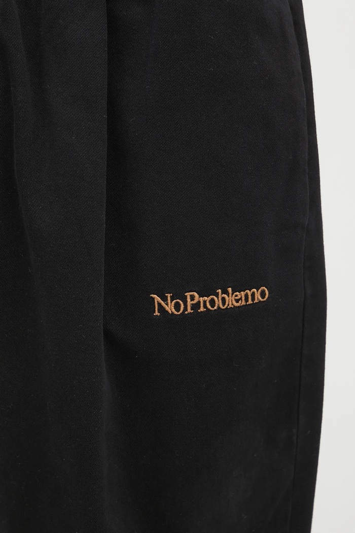 No Problemo pamut rövidnadrág Mini Problemo Work Short - Twill fekete NP3111403