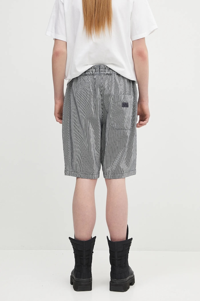 Îmbrăcăminte No Problemo pantaloni scurți din bumbac Mini Problemo Work Short - Denim NP3111303 bleumarin