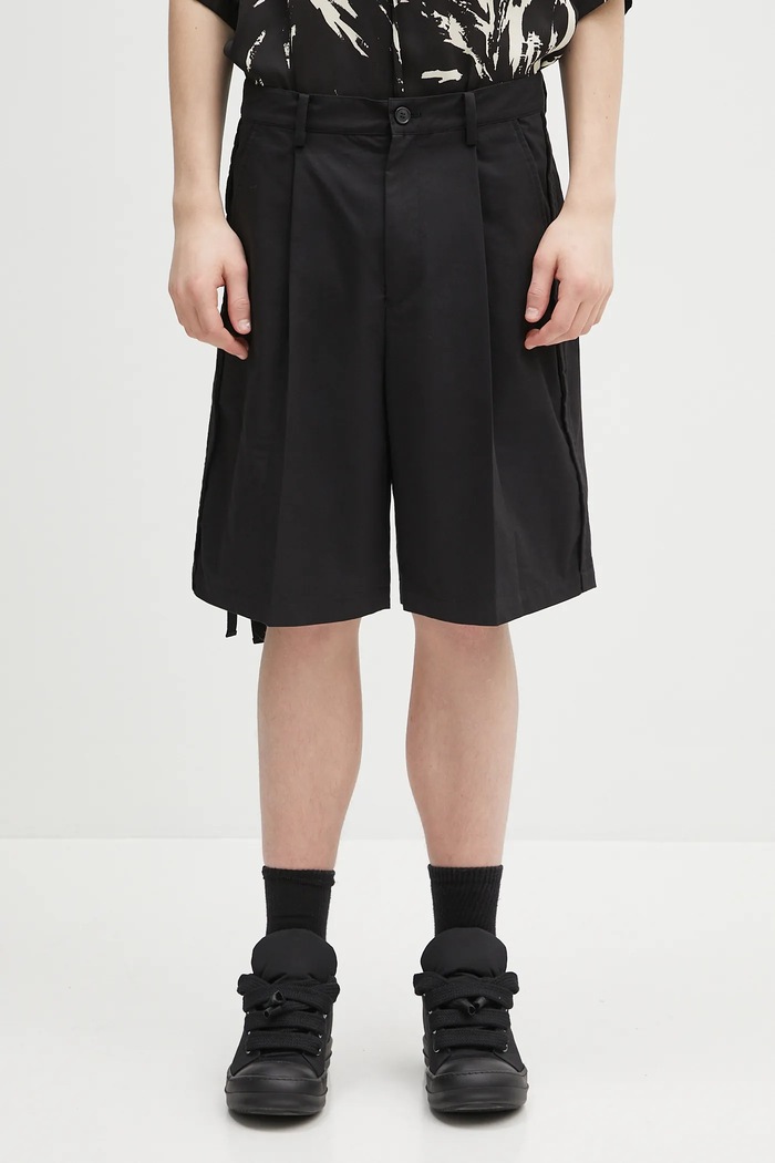 Kratke hlače Undercover Pants bez uzorka crna UP1E4506