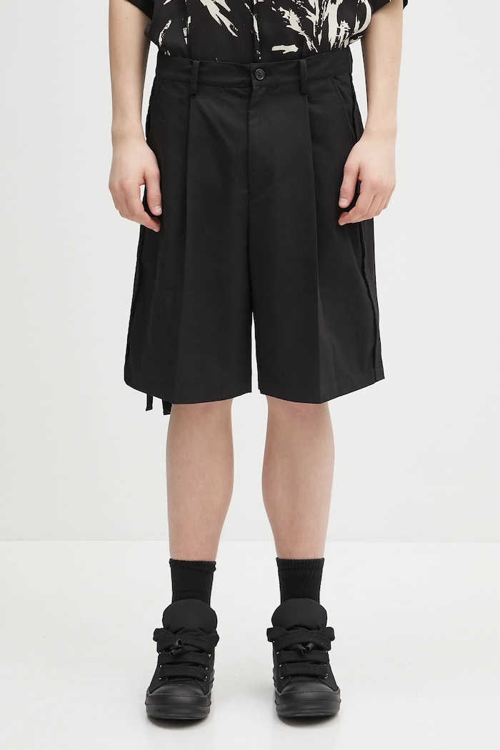 Kratke hlače Undercover Pants bez uzorka crna UP1E4506