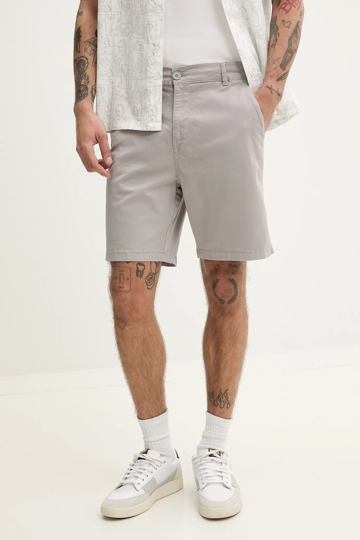 Šortky Resteröds Chin shorts s elastanom sivá 55251.6410