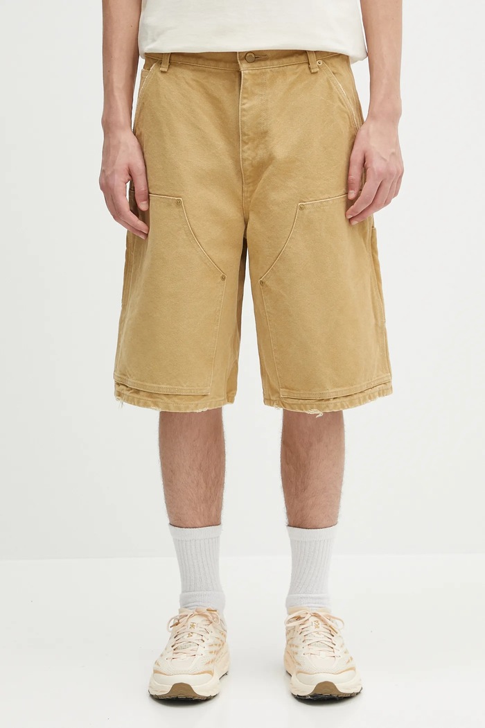 Bavlněné šortky AMBUSH Canvas Carpenter Short Pants bavlna béžová 12115320
