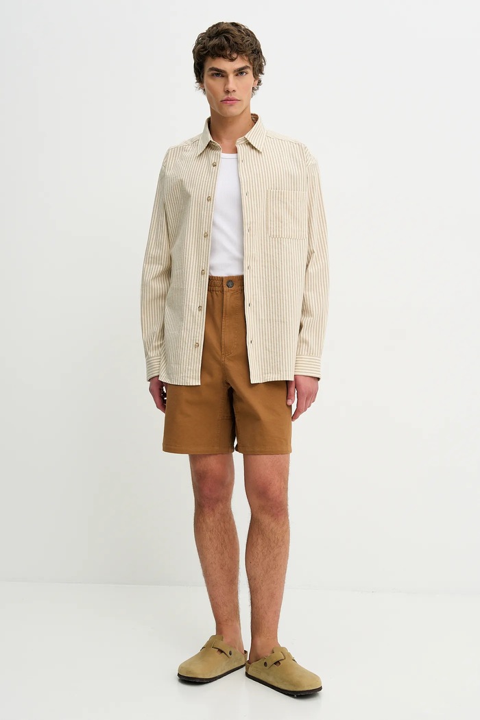 Rifľové krátke nohavice A.P.C. Short Norris COGBJ.H10186 hnedá SS25
