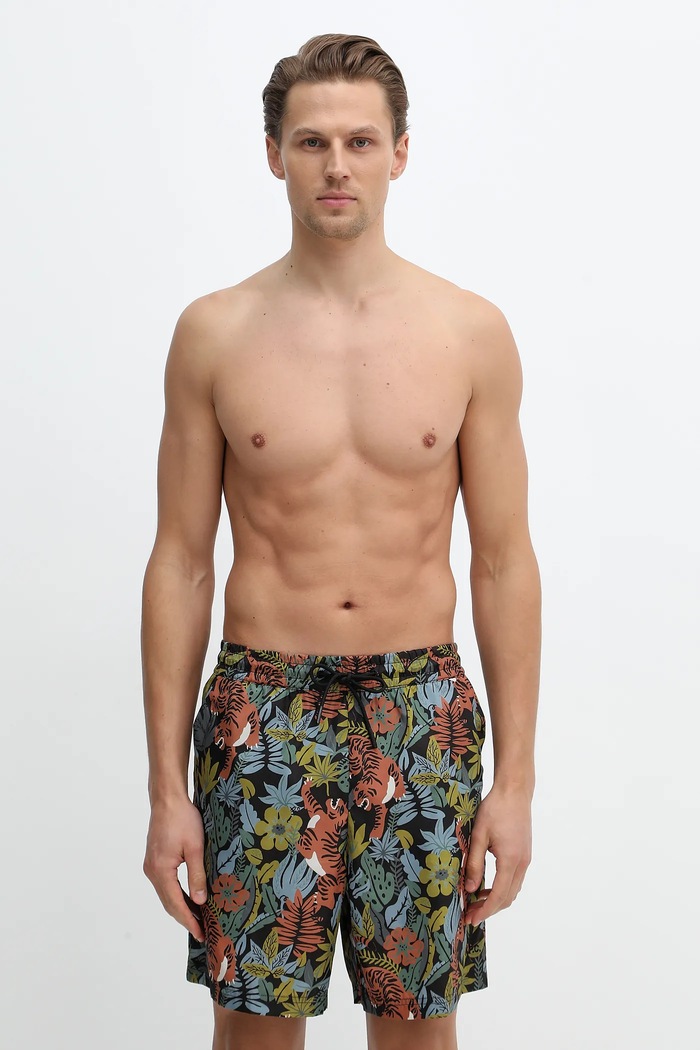 A.P.C. pantaloni scurți de baie Short Bobby Planet friendly multicolor PSAKP.H10182