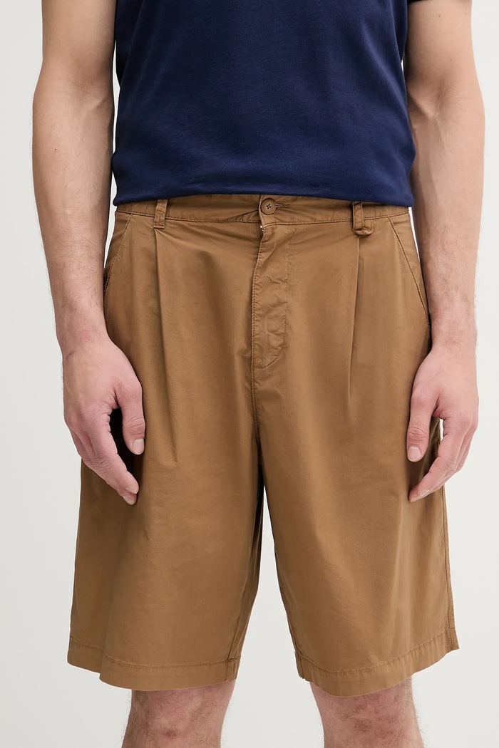 United Colors of Benetton szorty z elastanem brązowy 462SU9011