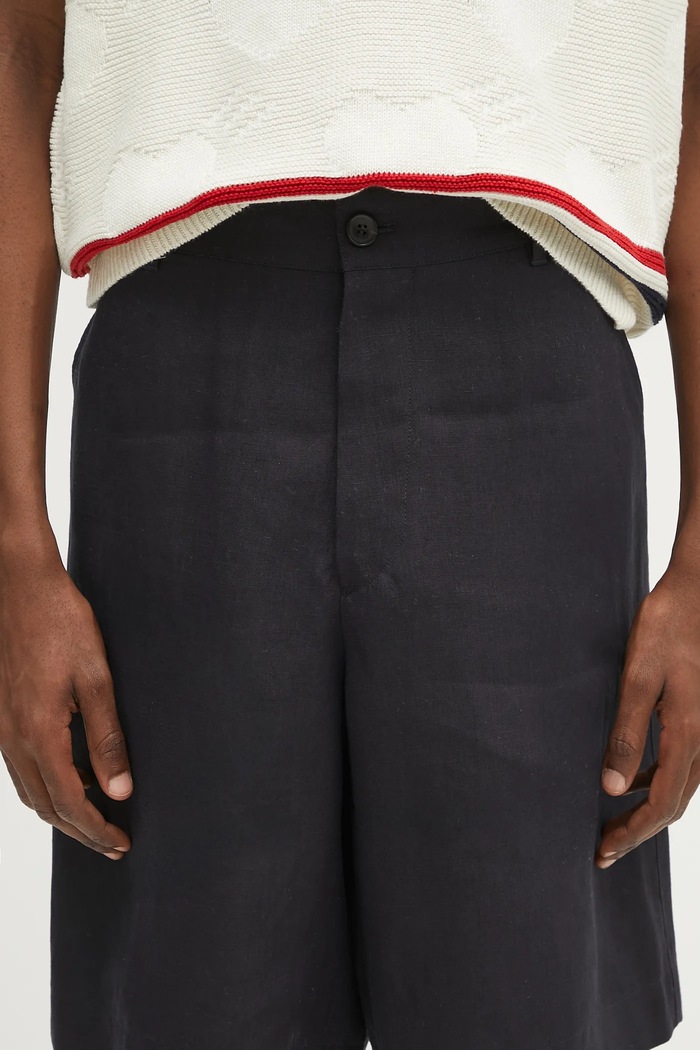 Paul Smith pantaloncini in lino blu navy M1R.437Z.P01427