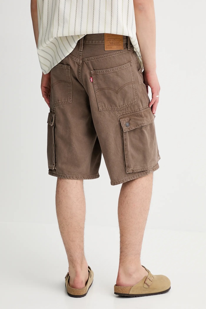 Ruházat Levi's farmer rövidnadrág 478 BAGGY CARGO SHORTS 001GU barna