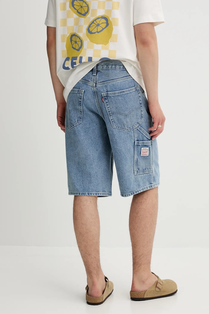 Ρούχα Τζιν σορτς Levi's 568 LOOSE CRPNTR SHORTS 001K8 μπλε
