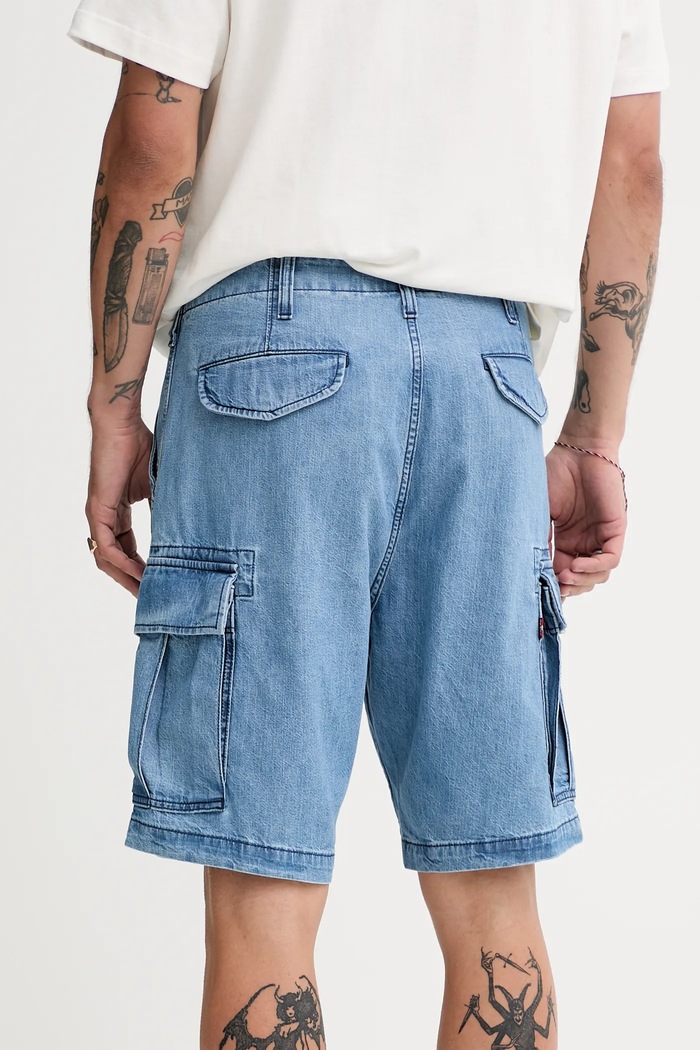 Oblečení Levi's cargo šortky pánské bavlněné CARRIER CARGO SHRT-2 001KG modrá