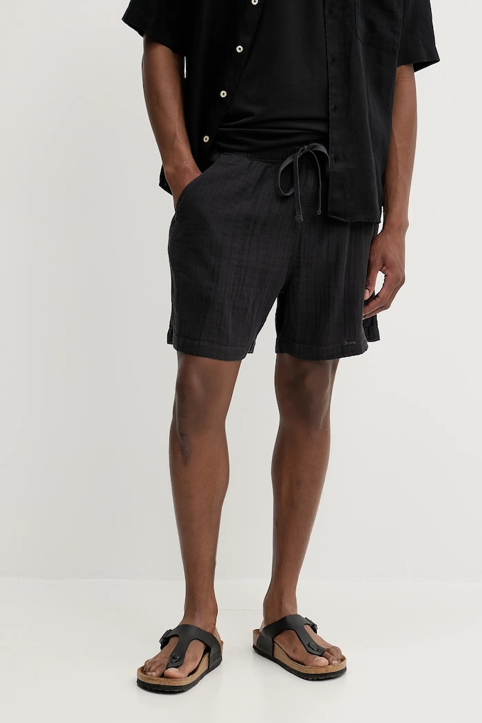 Levi's pamut rövidnadrág XX CHINO BAY SHORT II mintás sötétkék 001KL