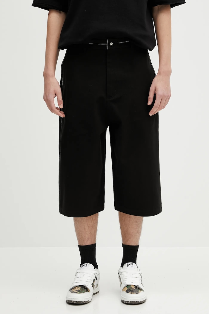 Kratke hlače Ader Error Apparel-Bottom bez uzorka crna BO01SSBT0102BK