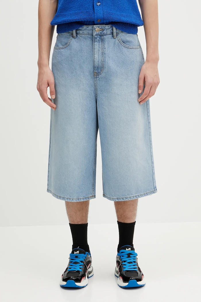 Джинсові шорти Ader Error Apparel-Bottom гладкий блакитний BN42FYJE0201SB