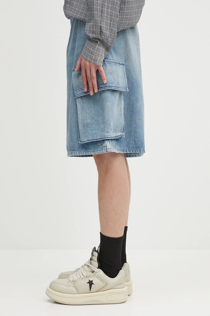 JW Anderson denim shorts Cargo DT0108.PG1735.804 blue SS25