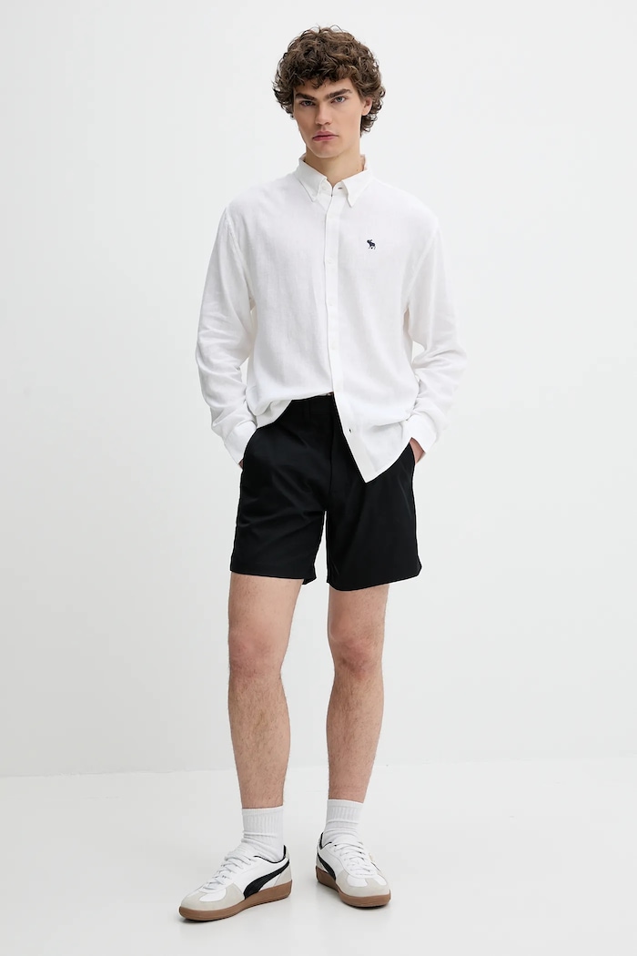 Abercrombie & Fitch pantaloni scurți KI128.5039.900 negru SS25