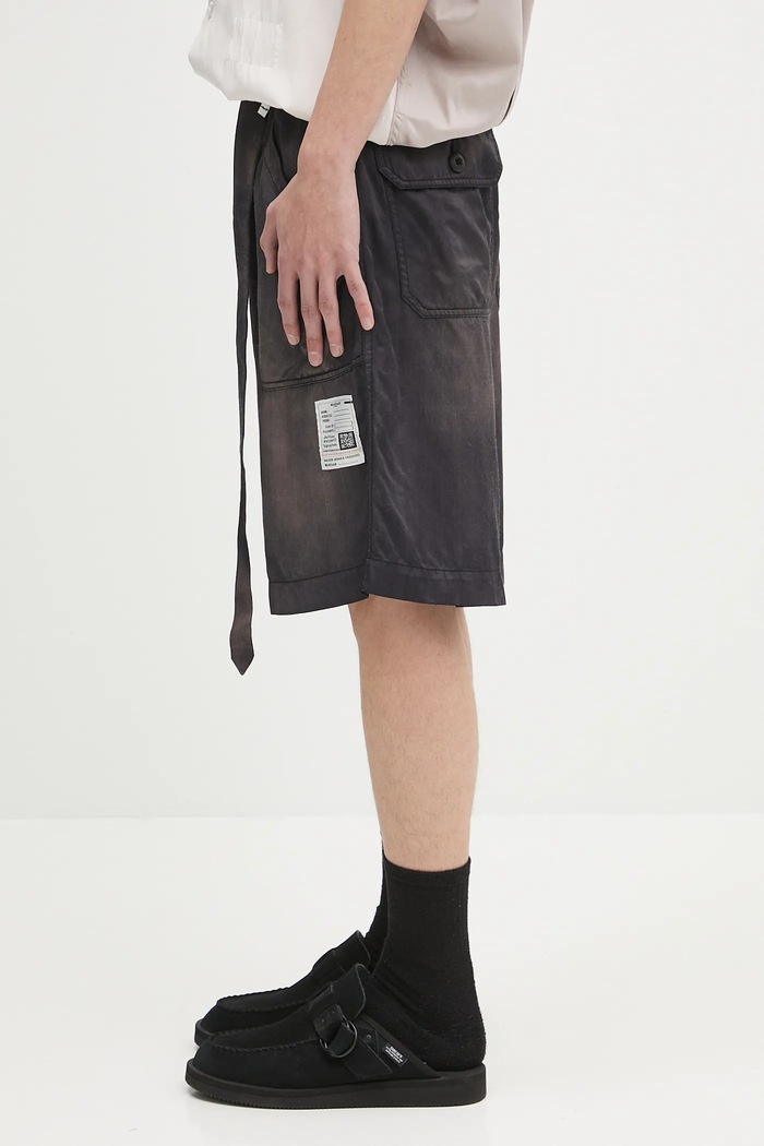 Maison MIHARA YASUHIRO shorts Aged Baker Shorts J14PT152 gray SS25