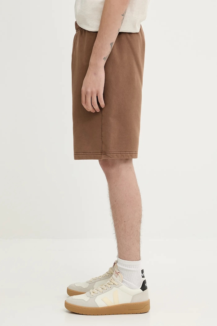 Pamučne kratke hlače AAPE Now Sweat AAPSPMB678XXO smeđa SS25