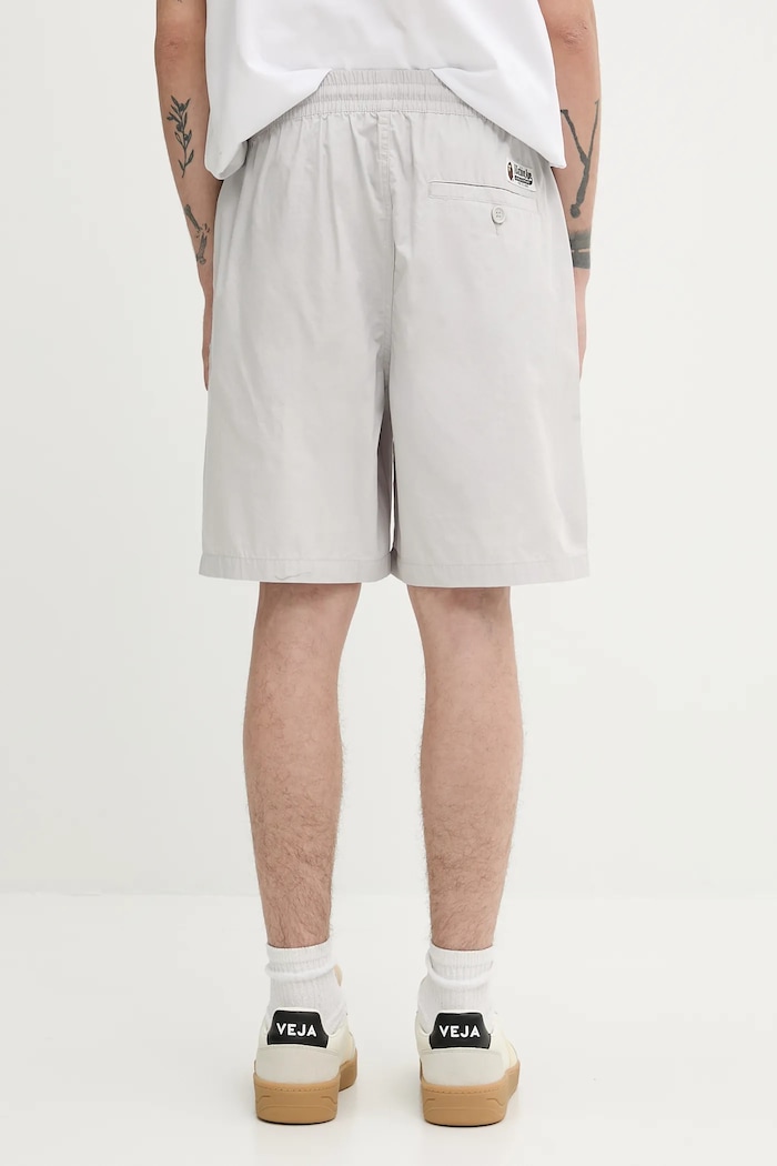 Abbigliamento A Bathing Ape pantaloncini in cotone One Point Ctn Twill Relaxed Fit 1L30153301 grigio