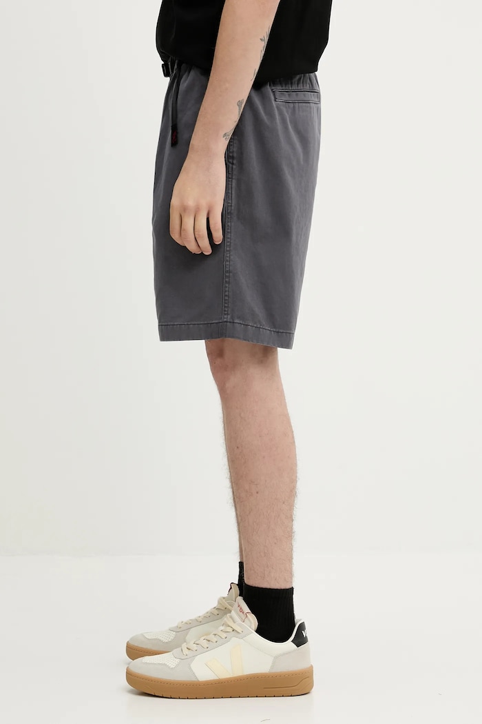 Gramicci Памучен къс панталон Gramicci G-Short Pigment Dyed G4SM.P123 сив SS25