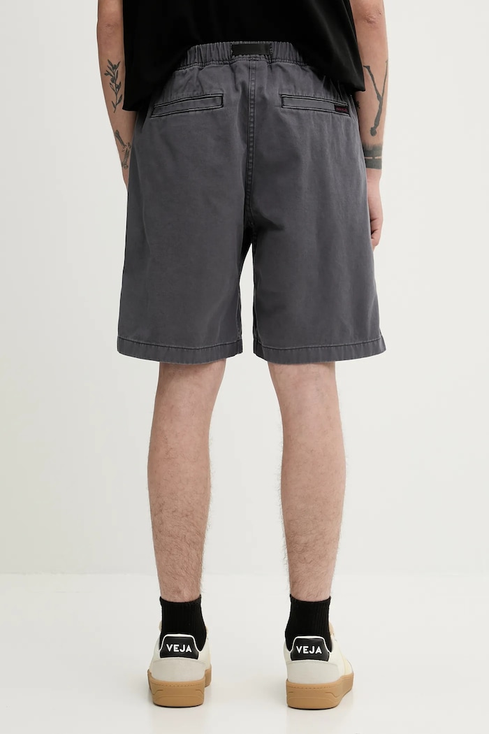 Дрехи Gramicci Памучен къс панталон Gramicci G-Short Pigment Dyed G4SM.P123 сив