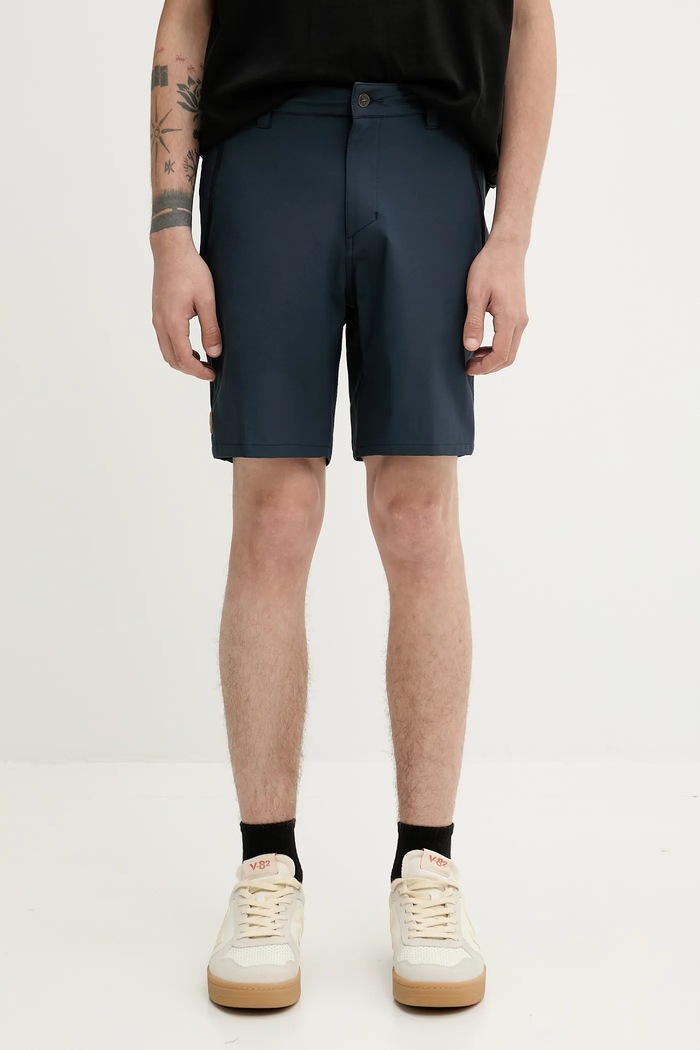 Σορτς Fjallraven Abisko Trail Stretch Shorts απλό σκούρο μπλε F12200165