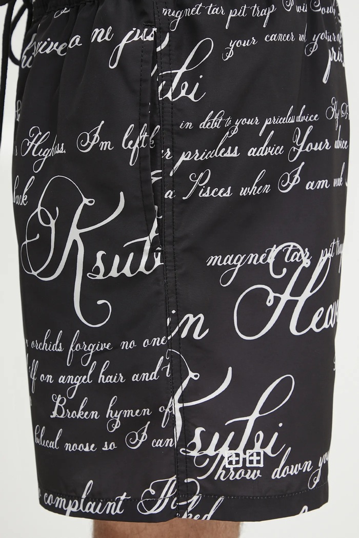 KSUBI pantaloncini kursed nero MSP25WA002