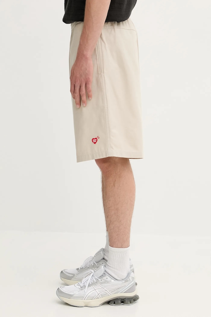 Human Made pantaloncini in cotone Woven HM29PT021 beige SS25