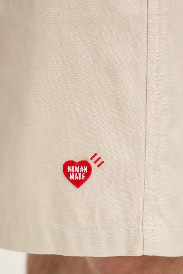 Human Made pantaloncini in cotone Woven beige HM29PT021
