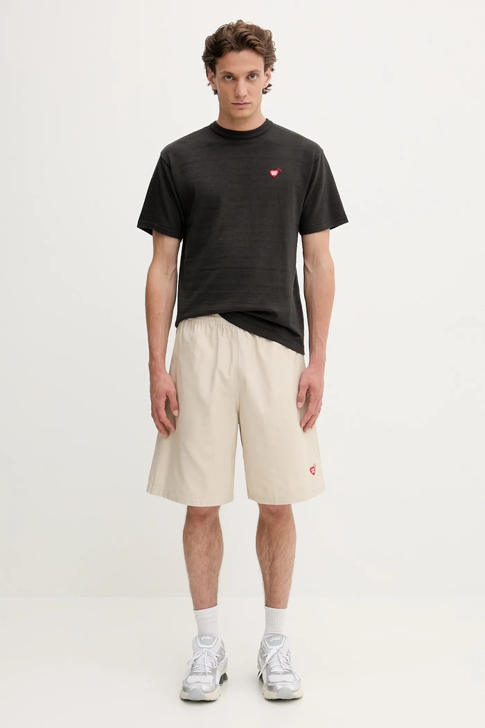 Human Made pantaloncini in cotone Woven HM29PT021 beige