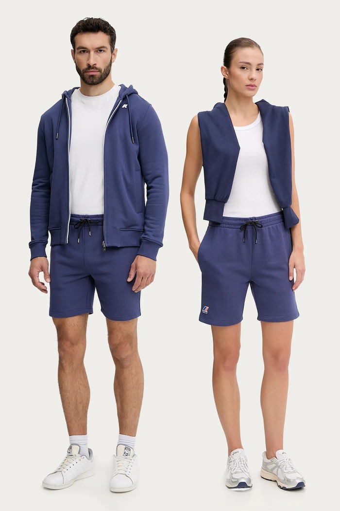 K-Way pantaloni scurti uni bleumarin K51225W