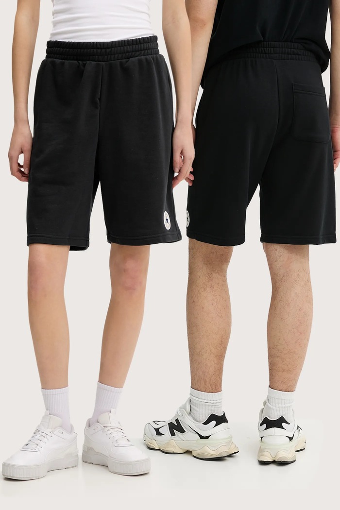 Къс панталон Converse трикотаж черен 10026979.A01